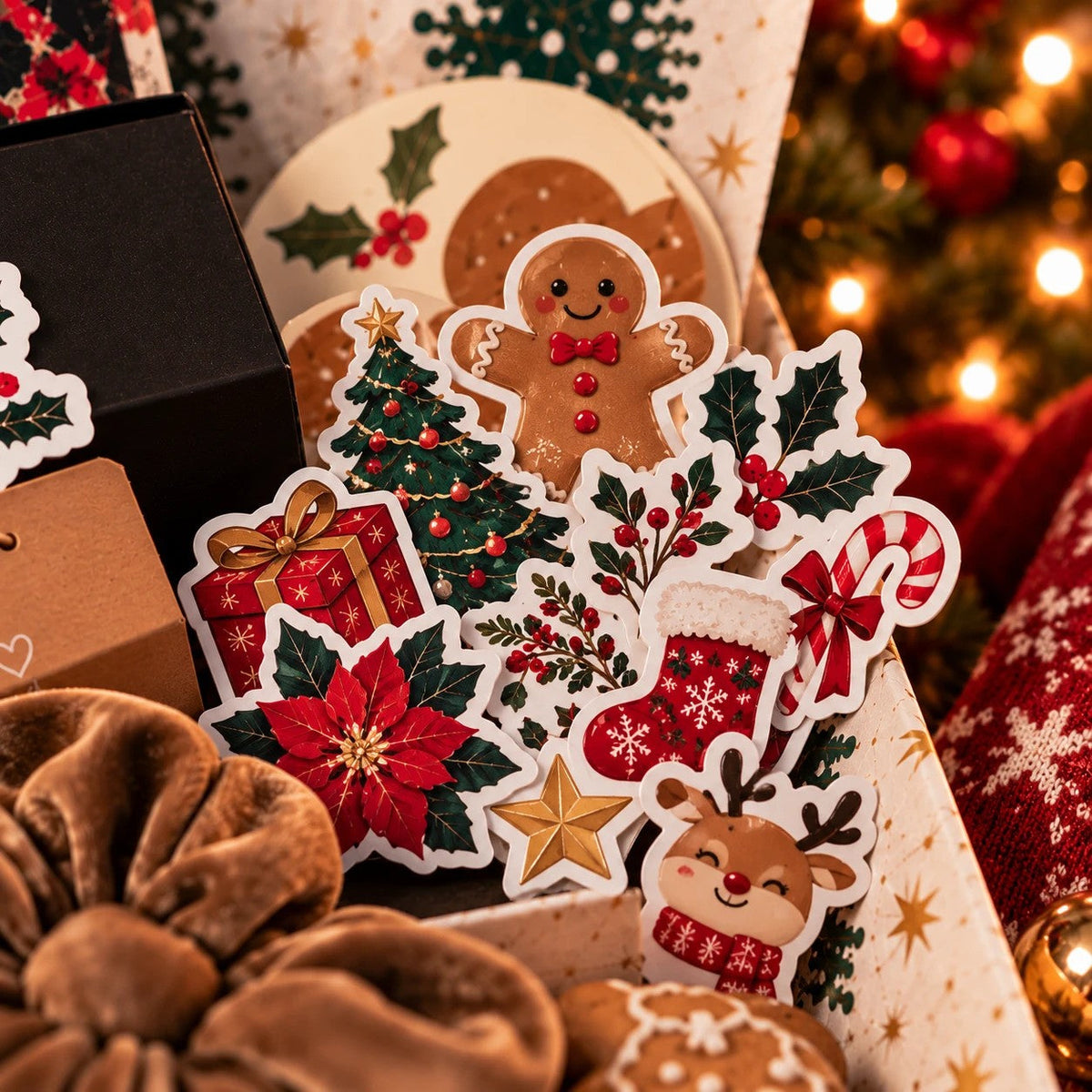 Exemple de goodies de Noël : stickers