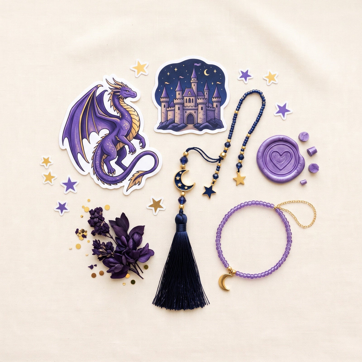 Box Romantasy : exemples de goodies